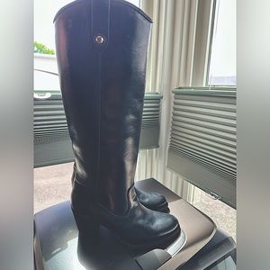 Frye women high knee boots-Jackie Button